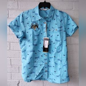 NWT Orvis Big Easy Ranch Dragonfly Shirt Size M